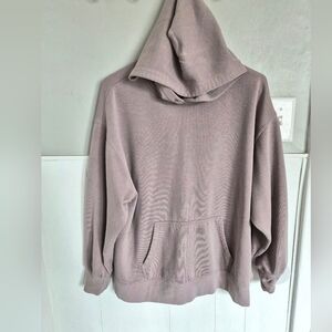 Womens No Boundaries Oversized Hooded Sweatshirt - Dusty Mauve Large
